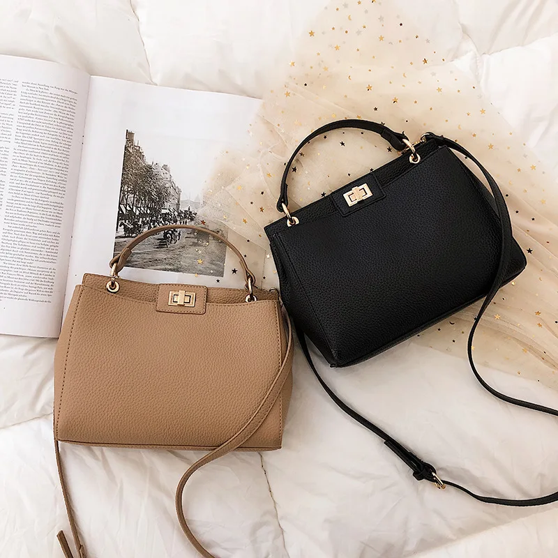 

JIHAO Brand Design Crossbody Bag Female PU Leather Solid Shoulder Bags Simple Flap Bag Messenger Bag Fashion Women Handbags