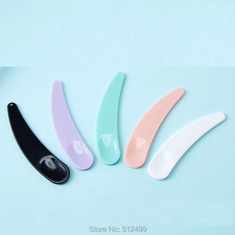

100/500/1000pcs black purpl facial mask spoon ,Cosmetic Spatula Plastic DIY Facial Mask Mixing Spatulas Spoon Stick Makeup Tools