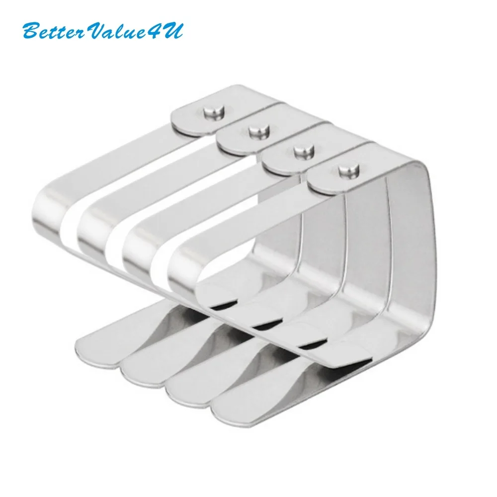 Bettervalue4u Thick Stainless Steel Tablecloth Clip Bar Table Cover