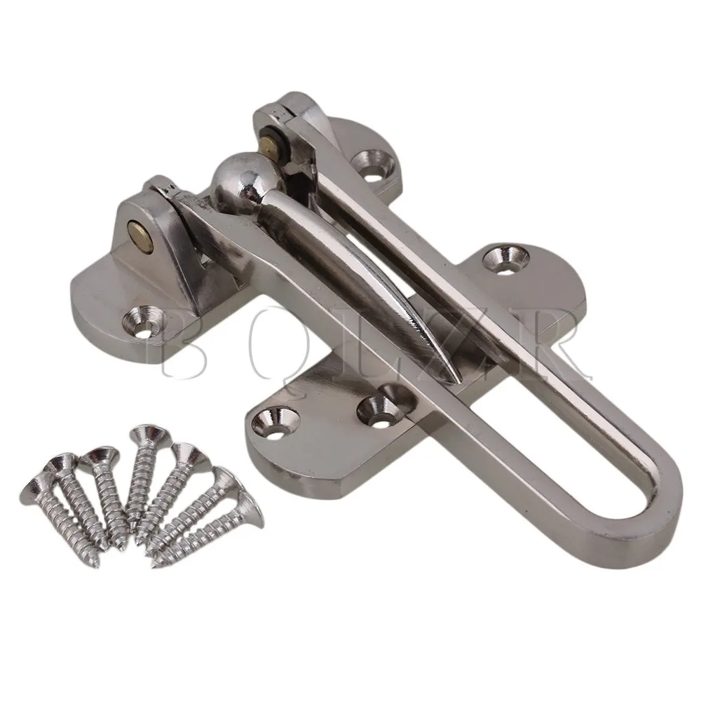 Us 6 66 6 Off Zinc Alloy Security Door Guard Latch Swing Bar Door Security Bolt Latch Bqlzr In Hasps From Home Improvement On Aliexpress Com