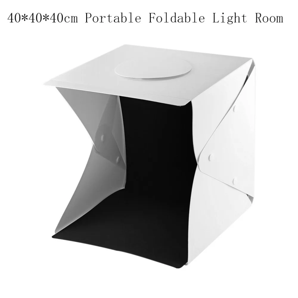 

40cmPortable Foldable Light Room LED Photo Studio Photography Light Tent Kit Camera Photo Backdrop Mini Cube Box Light Photo Box