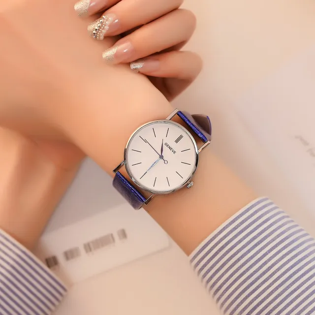 2018 Fashion glass mirrored leather strap watch Women Quartz Watch Stainless Ste 2018 Fashion glass mirrored leather strap watch Women Quartz Watch Stainless Ste