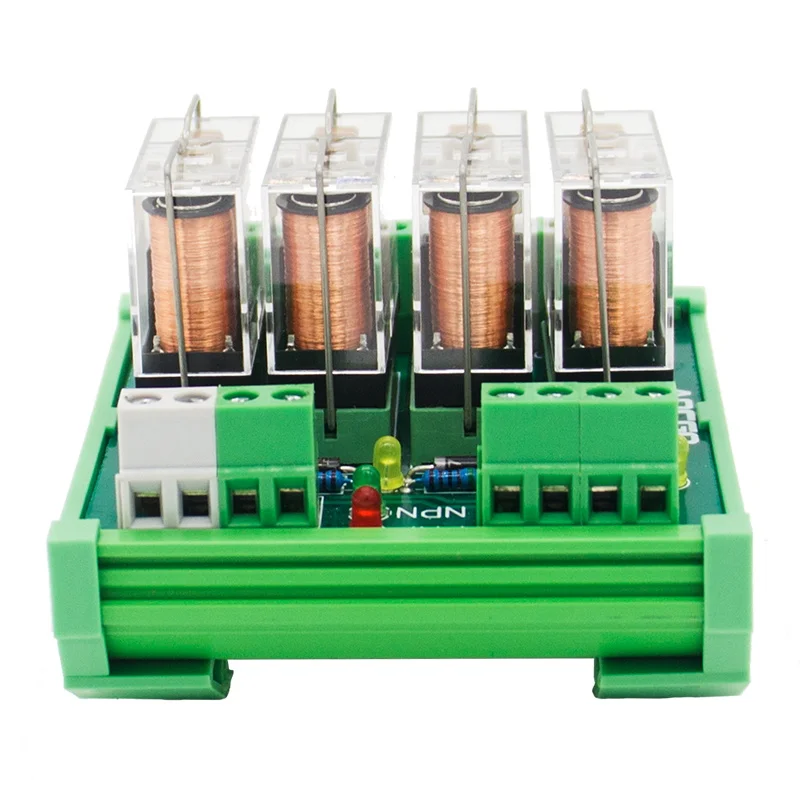 4 канальный 1 SPDT DIN рейку OMRON G2R 24V DC/AC интерфейс релейный модуль|omron g2r|interface relaydin mounting