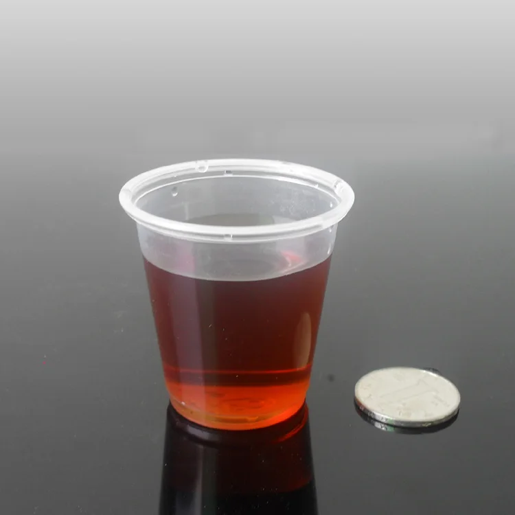 wholesale good quality transparent 70 ml disposable plastic tasting cup