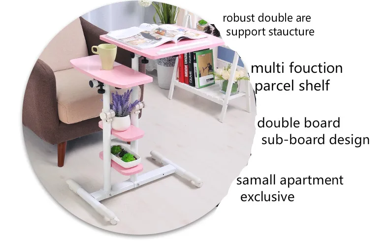 Многоцветные подвижной складной стол ноутбук простой ленивый таблицы