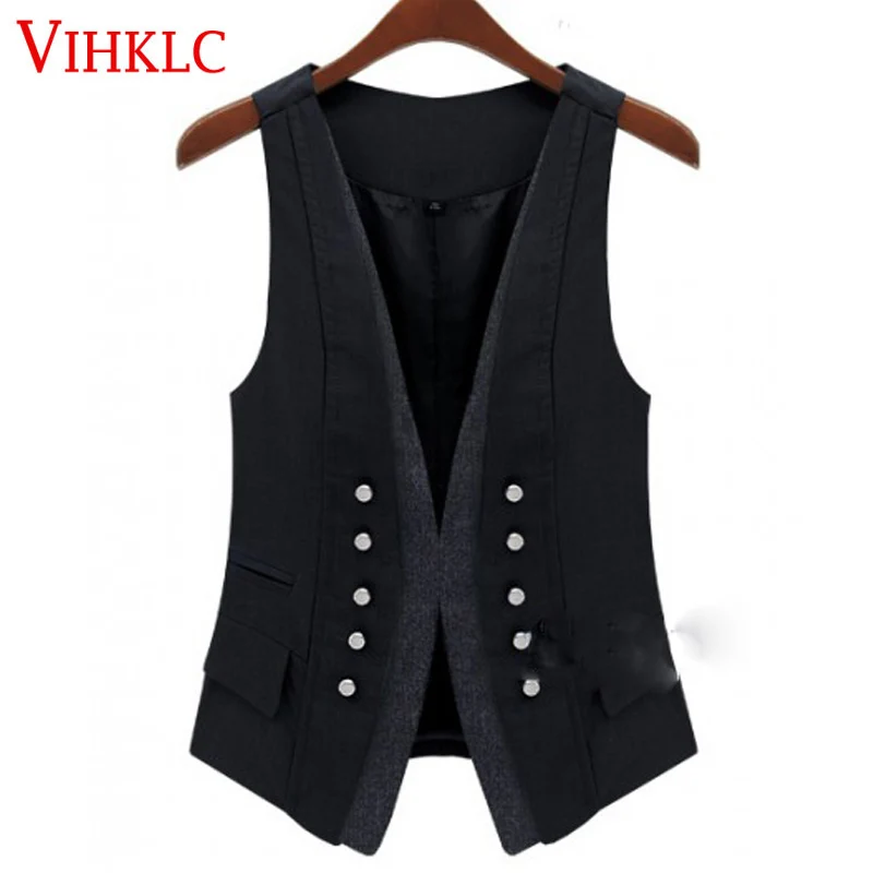 Vests For Women 2016 spring fashion handsome lady vest , Plus size