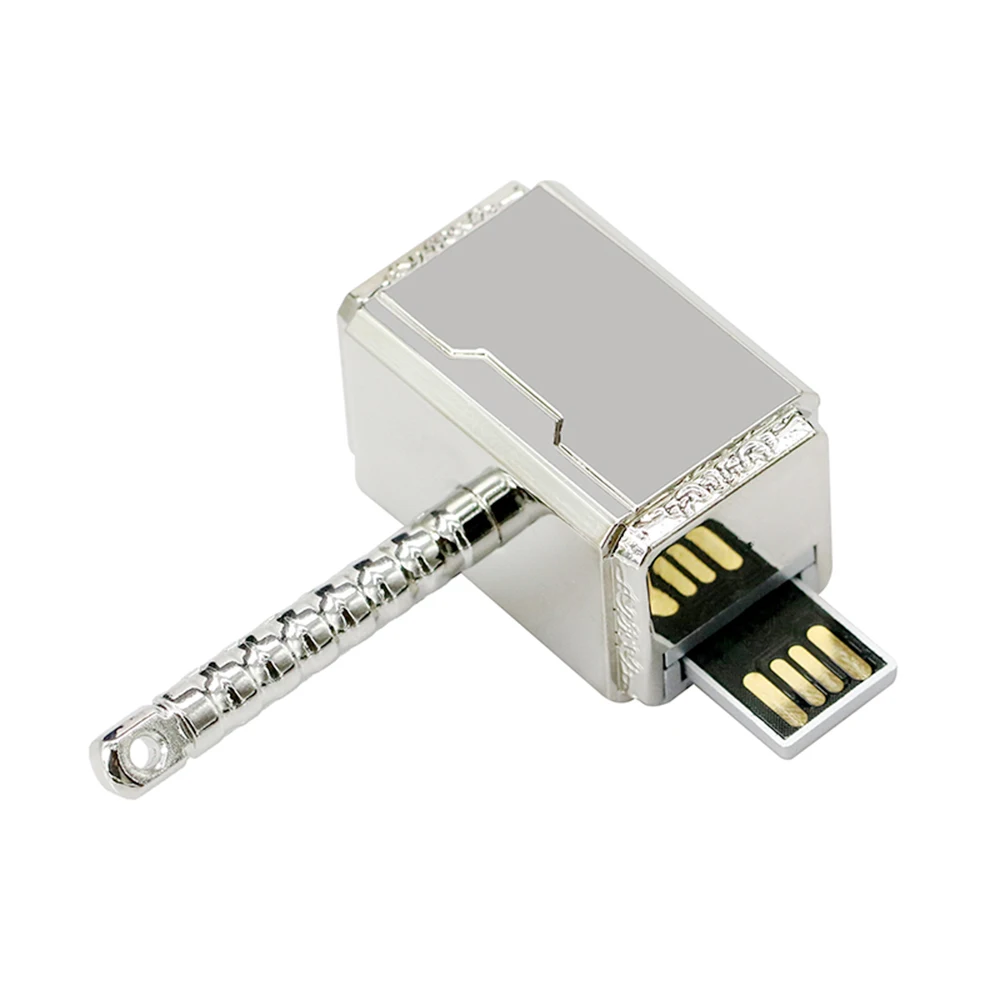 Hot Sale Thor Hammer USB Flash Drives 4GB 8GB 16GB 32GB 64GB 128GB USB Stick Memory Card Flash Disk