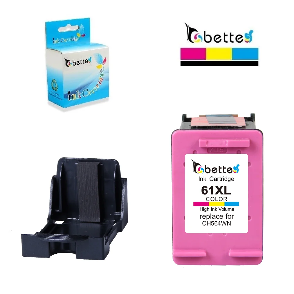 BETTE Ink Cartridge Replace for HP 61 61XL hp61 ENVY 4500 4501 4502 4503 4504 4505 4507 4508