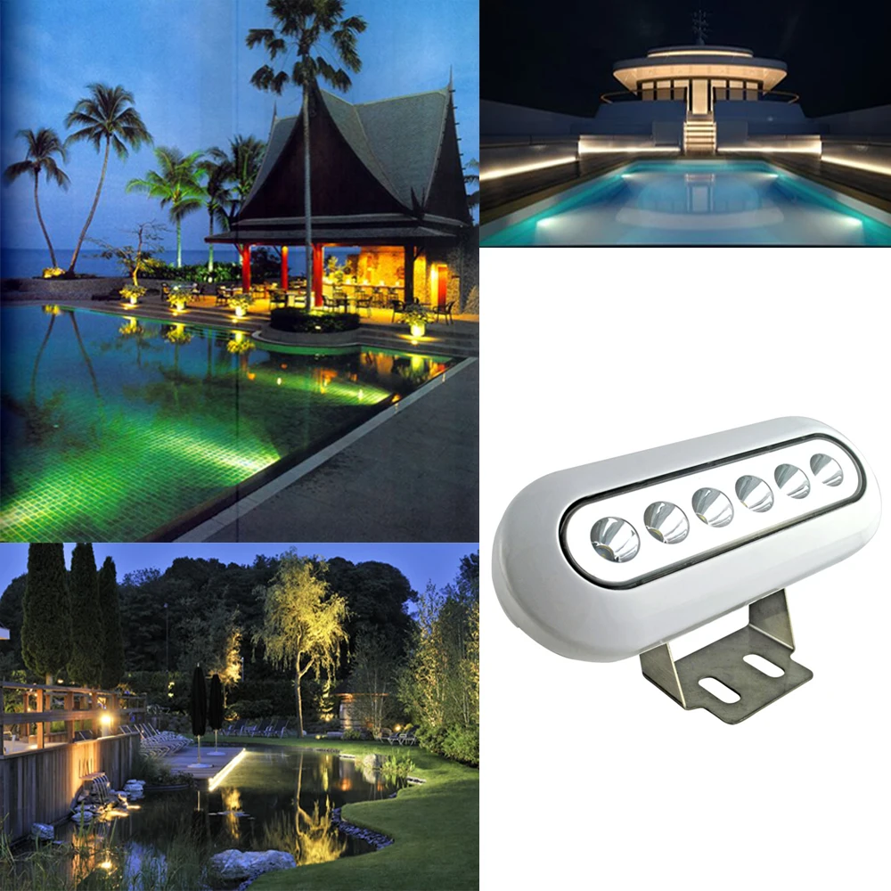Stainless Steel DC12V Underwater Led Boat Lights IP68 Waterproof for