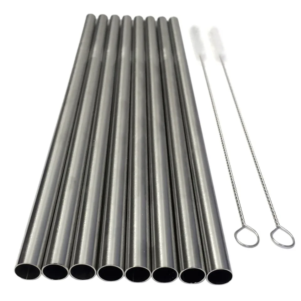 8x Copper Straws Stainless Steel//MetalDrinking Straws Reusable />/> Listing