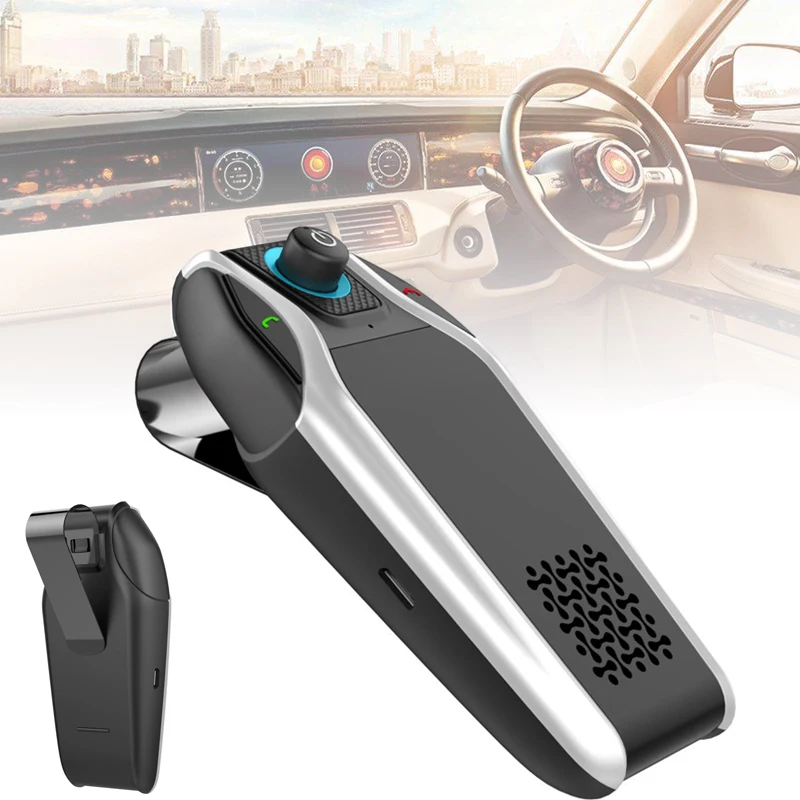 BT15 двойной USB солнцезащитный козырек Универсальный автомобильный Bluetooth fm-передатчик Handsfree автомобильный комплект автомобильный аудио mp3-плеер Поддержка зарядного устройства AUX