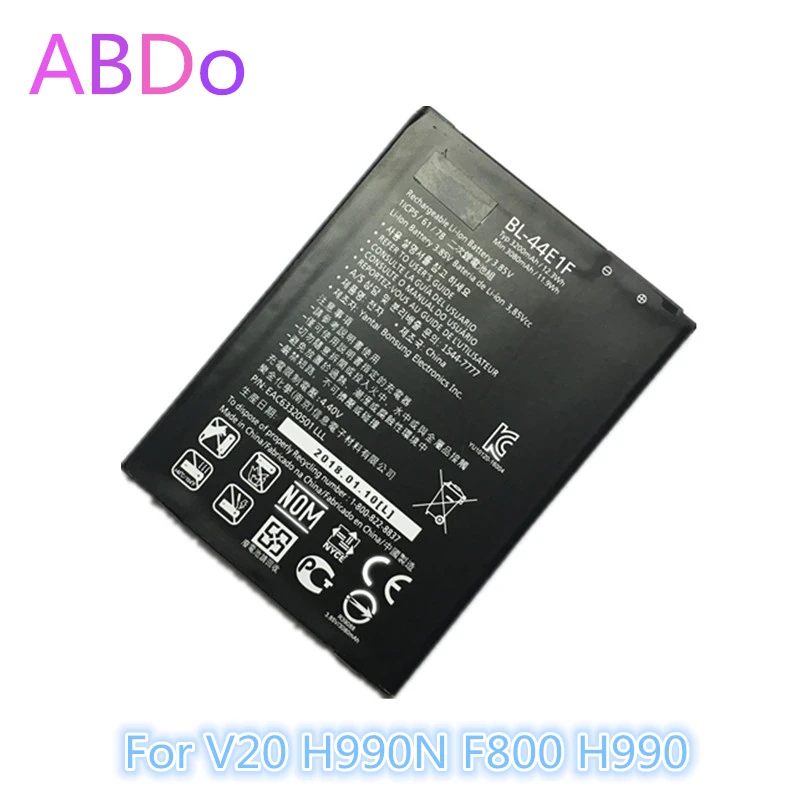 BL 44E1F батарея для телефона LG V20 H990N F800 H990 3200mAh сменные батареи AAA