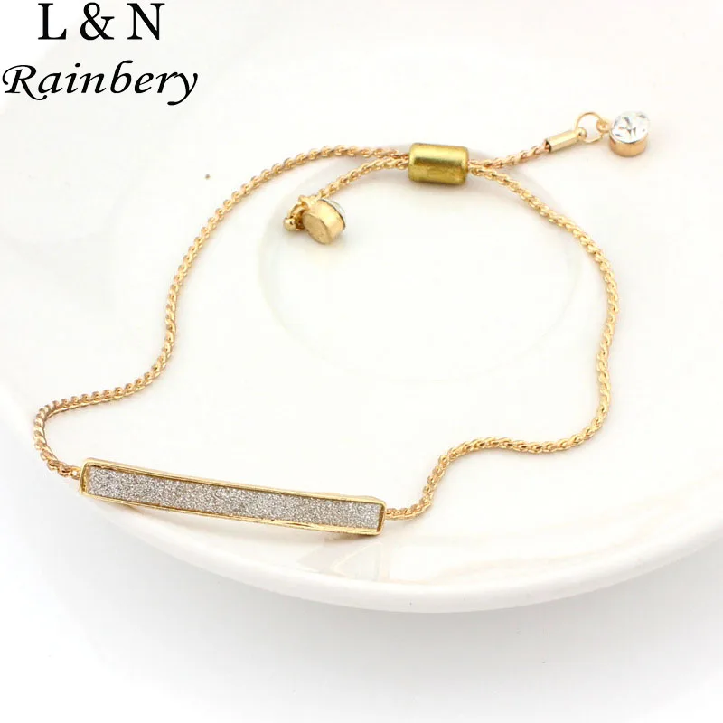 Rainbery CZ Diamond Unique Micro Pave Fashion Bracelets & Adjustable Gold Plated Bangles Crystal Jewelry Bracelet For Women