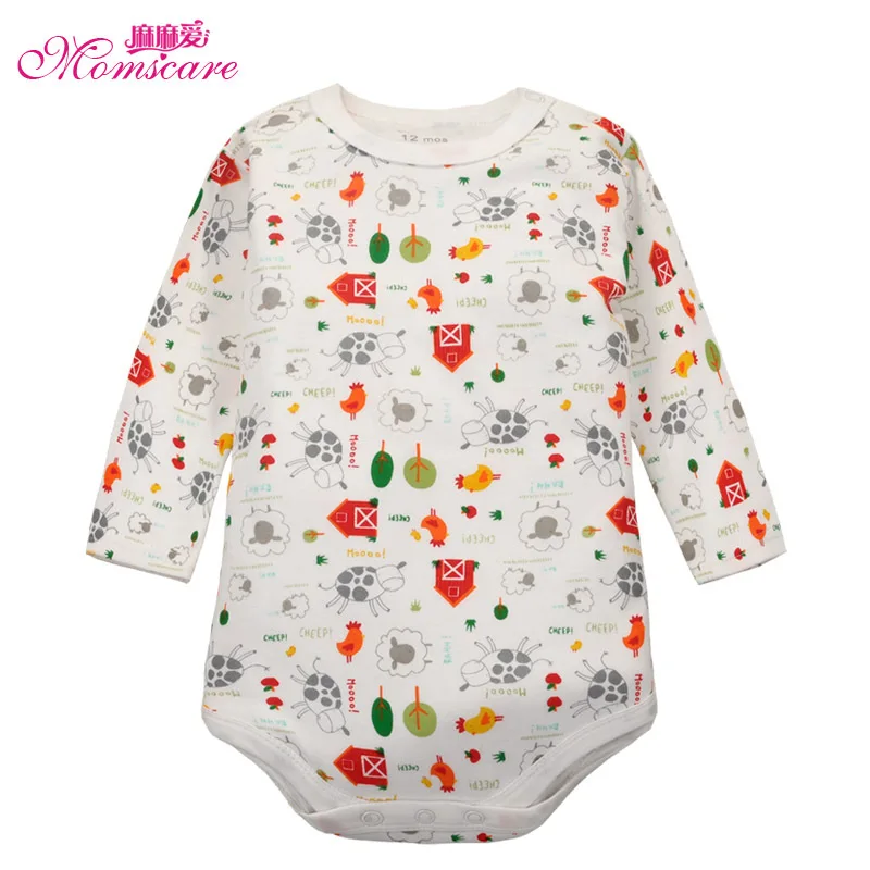 Mom's care Baby Bodysuit Pure Cotton Boys Girls Jumpsuit Infant Overall