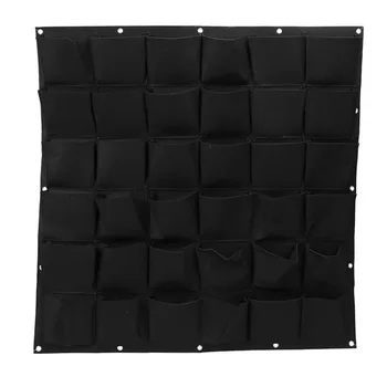 

36 Pockets Vertical Hanging Wall Planter Garden Herbs Flowers Grow Bags Wall Seedling Pots Planting Bonsai Bag Garden Decoration