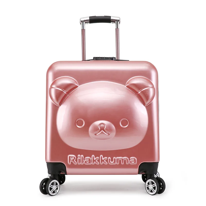 

Children's Suitcase 18/20inch PC girl cartoon Pull rod box trolley case 3D child Travel luggage anime Kids suitcase with wheels
