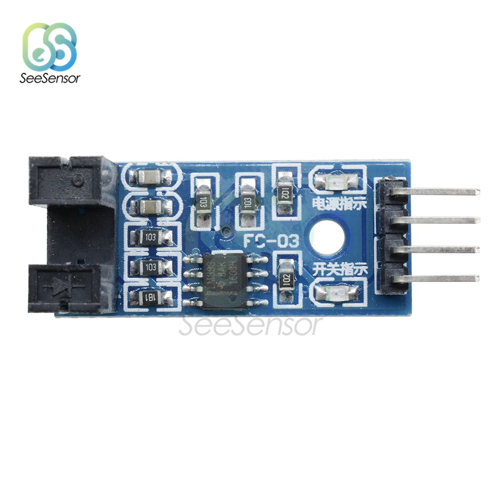 5 шт. датчик скорости модуль Слот-тип ИК оптрон LM393 для Arduino паз муфта Датчик 3,3 в-5 в Подключение реле зуммер модуль