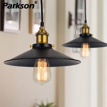 

vintage industrial lamp pendant lights retro ceiling lamp nordic iron lampshade loft edison bulb hanglamp for dining room Bar