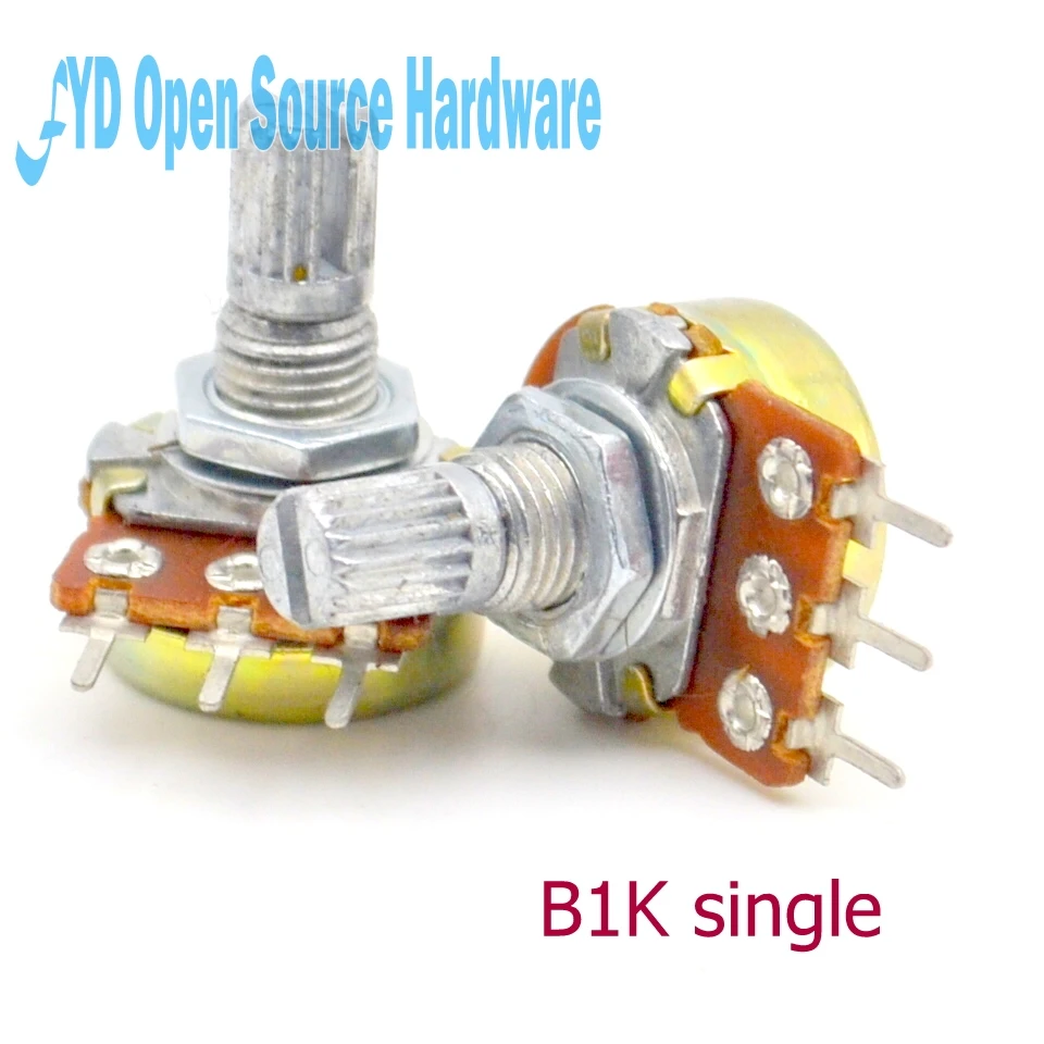 Потенциометр усилителя B1K L: 15 мм WH148 10 шт.|potentiometer wh148|potentiometer 15mmpotentiometer b1k |