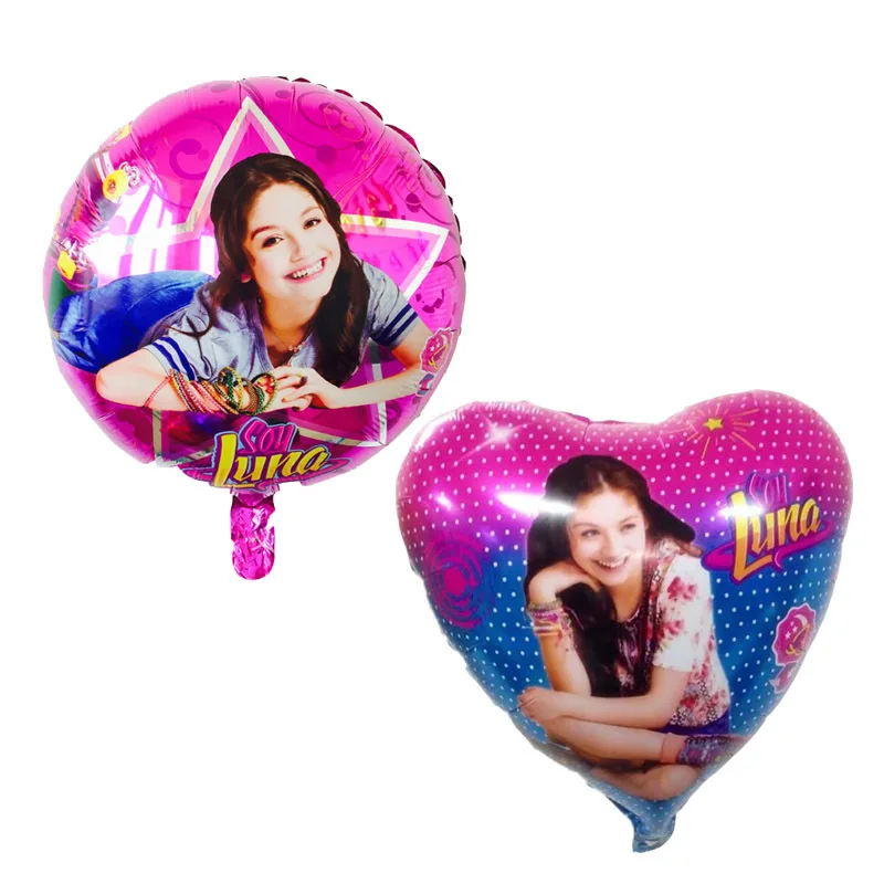 

5pcs/lot Soy Luna Girl Foil Balloons 18 inch Baby Girl Birthday Party Decor Princess Luna Air Balloon Supplies Toys