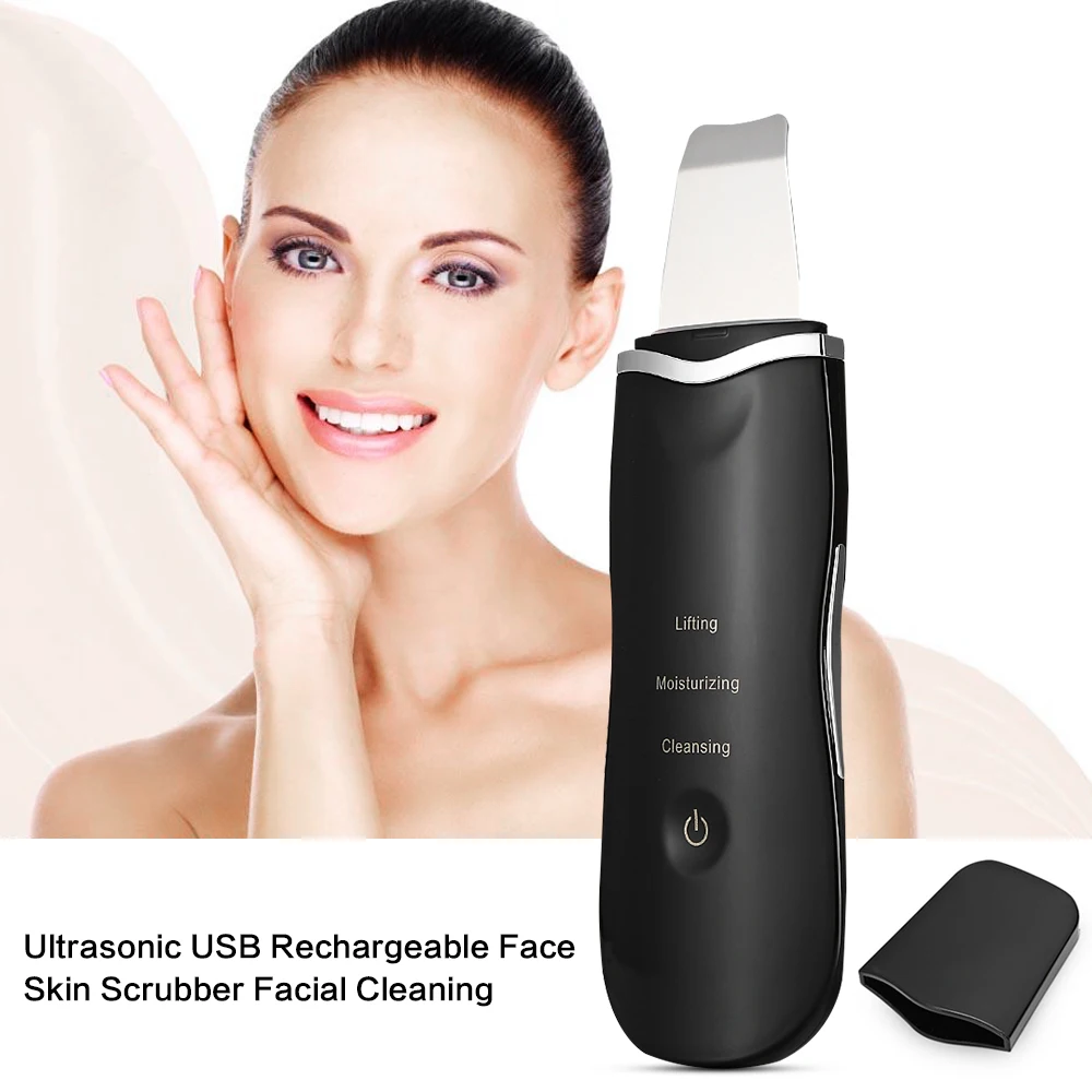 

Ultrasonic Deep Face Cleaning Machine Skin Scrubber Remove Dirt Blackhead Reduce Wrinkles and spots Facial Whitening Lifting