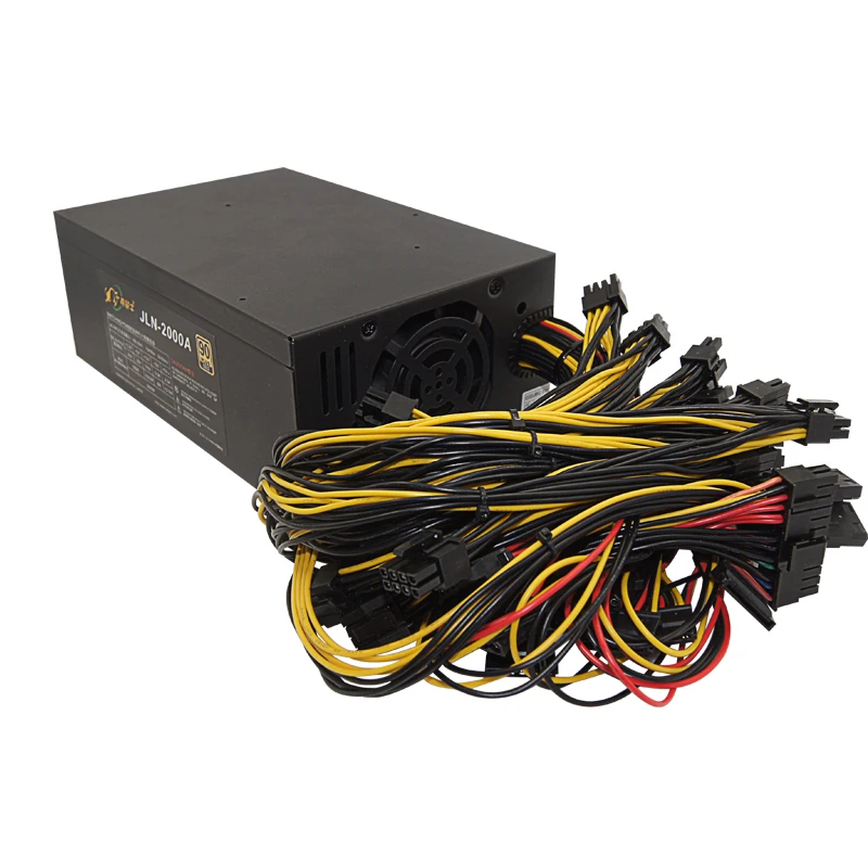 Блок питания Bitcoin для майнинга сертификат Ethereum 2000 Вт сервер ATX PSU блок rig miner