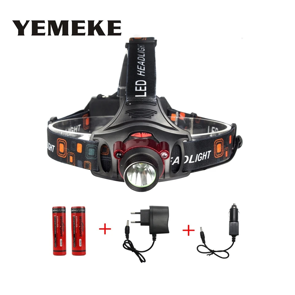 

3 Mode IR Infrared Sensors LED Headlamp rechargeable flashlight LED Headlight Torch Light For Camping hunting Fishing Kid SOS