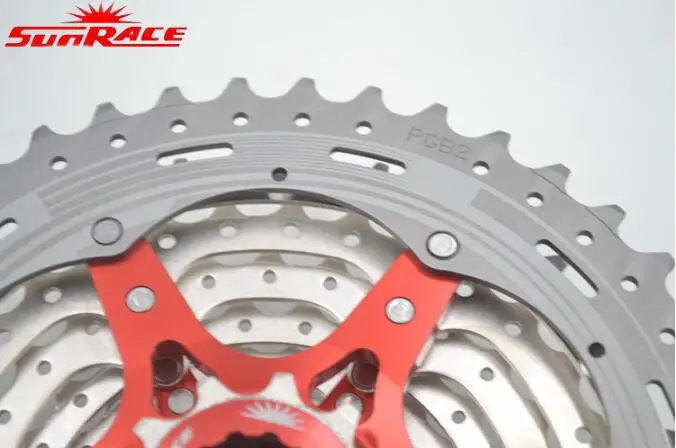 Sunracing red CSMX3 11 40 T/11 42 T 10 скоростная MTB велосипедная кассета с широким соотношением