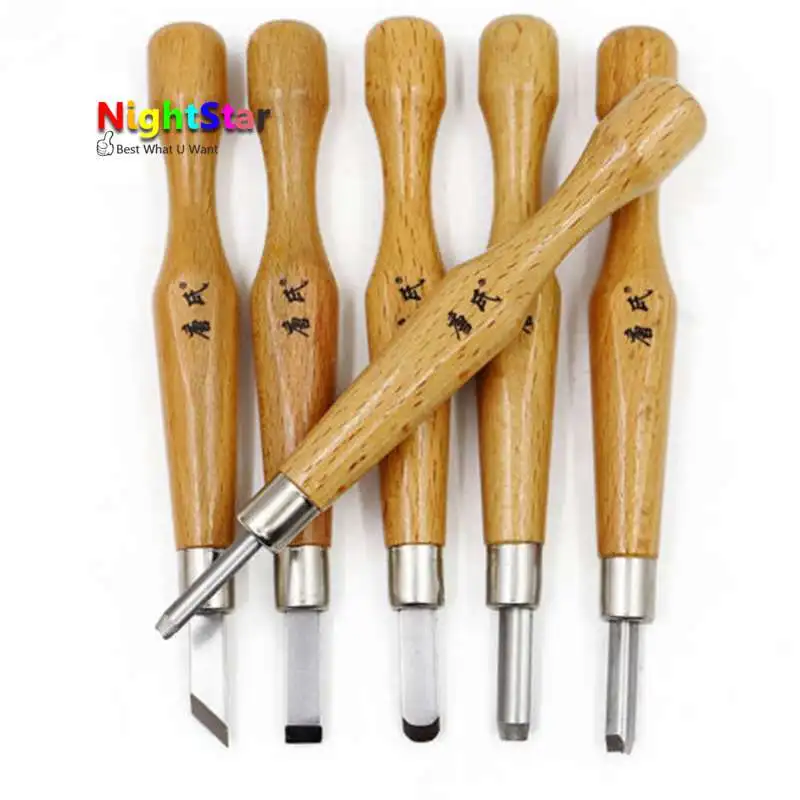 

6Pcs Wood Carving Tools Hand Chisel Knife Set Woodworking Gouges Professionals