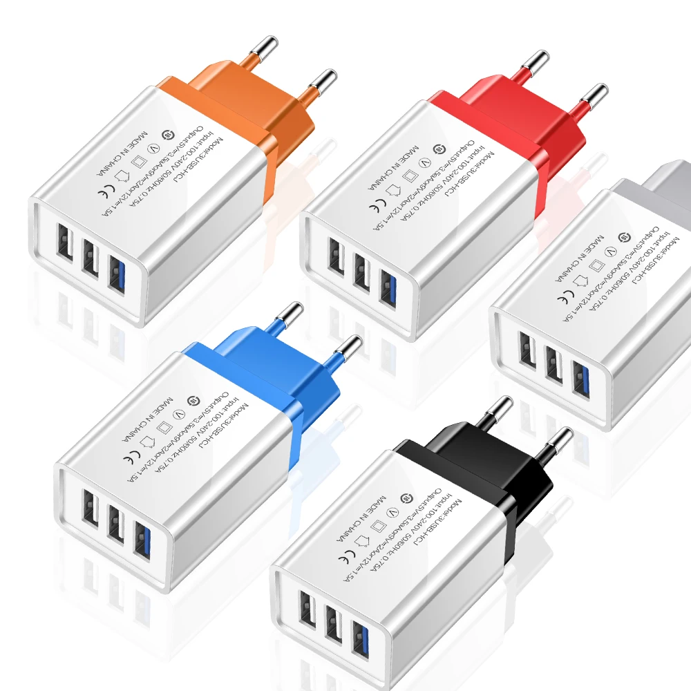 Олаф USB зарядное устройство 5V3A 3 порта USB путешествия USB настенный адаптер питания ЕС зарядное устройство для huawei P20 Lite samsung телефон USB зарядное устройство