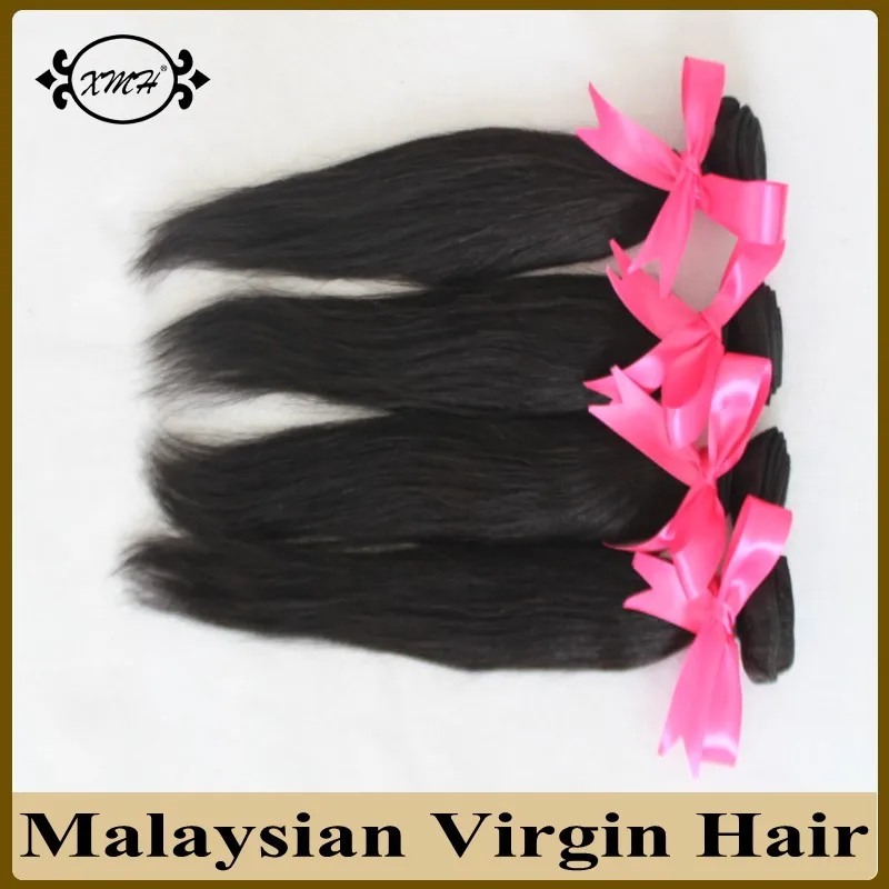 

Top Grade Malaysian Virgin Human Hair Sew In Weave 4 Bundles Cheap Malaysian Human Hair Machine Weft 100g/piece Free Shipping