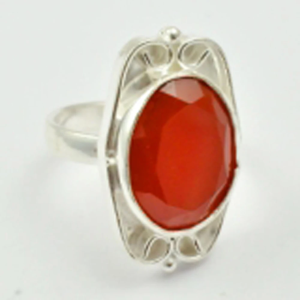 Сернелианское серебряное кольцо накладное на медь размер США 6 75 R3162|Кольца| |