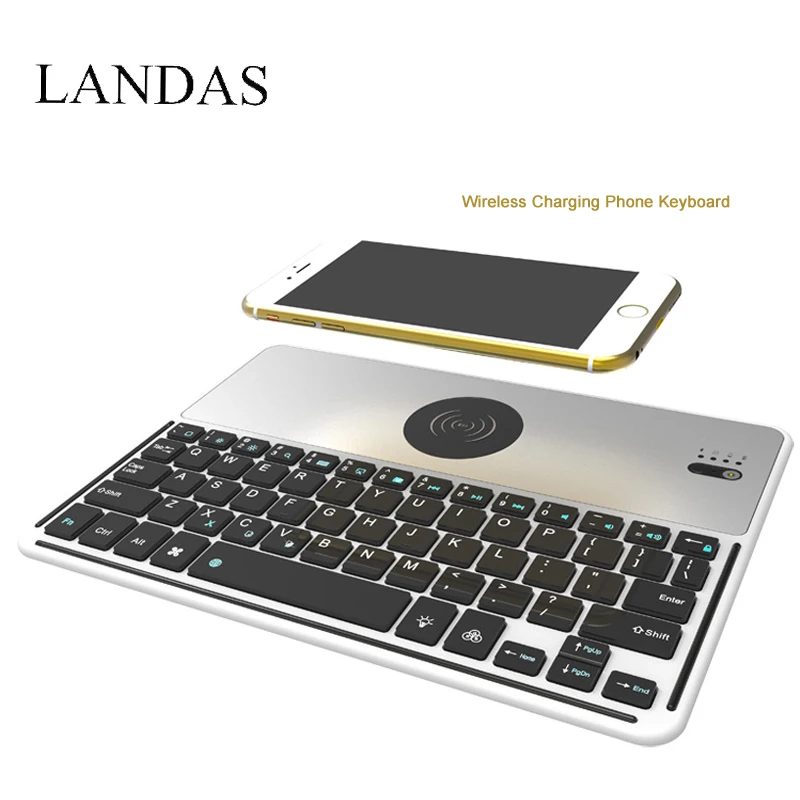 Landas font b Wireless b font Keyboard Backlight with font b Charger b font Keyboard For