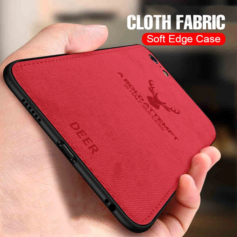 

Luxury Cloth Texture Phone Case For iphone 6 6s 7 8 PLus X Fabric Shockproof Cover For iphone 10 7 8 PLus Soft TPU Silicone Case