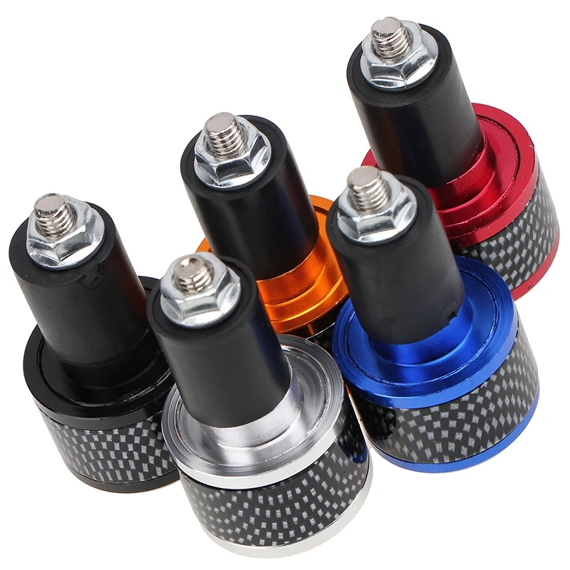 7/8" 22MM Carbon Fiber Pattern Universal Motorcycle Handlebar Grips Bar