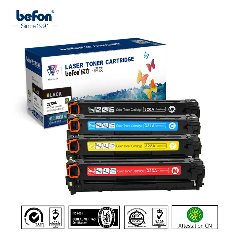 Befon cartucho de tóner para impresora, Compatible con HP CE320A, CE321A,  CE322A, CE323A, 128A, 320, 321, 322, 323, laserjet, CM1415, CM1415fn, 1415,  CP1525|toner cartridge|compatible toner cartridgeshp toner cartridge -  AliExpress