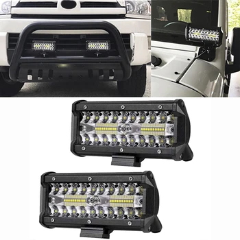 

120W LED Work Light Bar Flood Spot Beam Offroad 4WD SUV Driving Fog Light