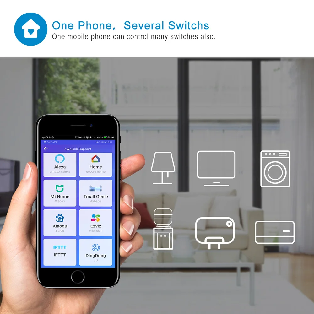 WiFi умный котел переключатель водонагреватель умный жизнь Ewelink приложение дистанционное управление Amazon Alexa Echo Google Home Голосовое управление