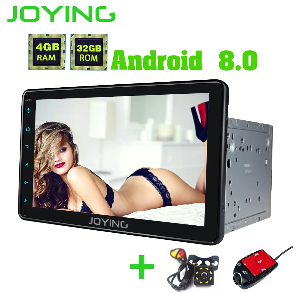 

JOYING 4GB 2 din radio car player 10.1 inch Android 8.1 GPS stereo autoradio built in DSP support 4G network Octa Core HD Screen