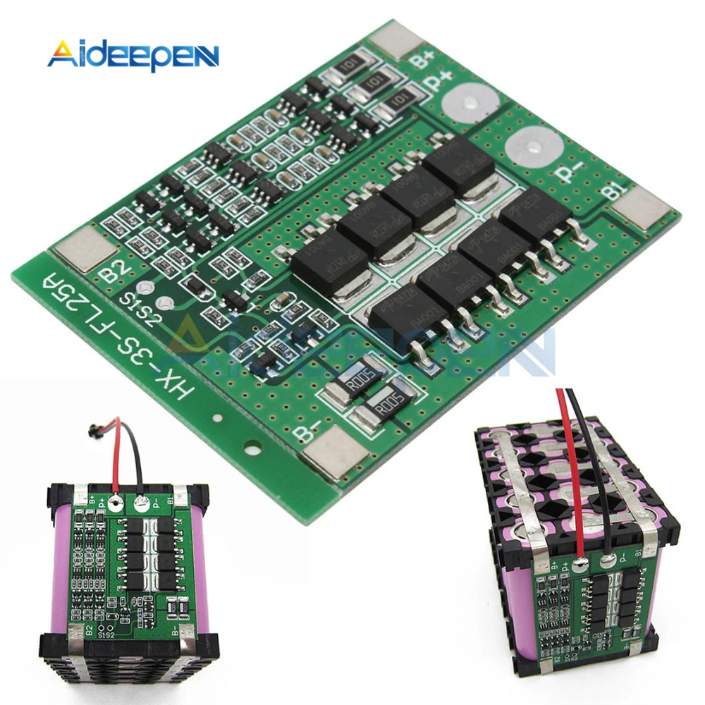 

3S Li-ion 18650 BMS PCM Battery Protection Board with Balance Function 25A for li-ion Lipo Battery Cell Pack Module