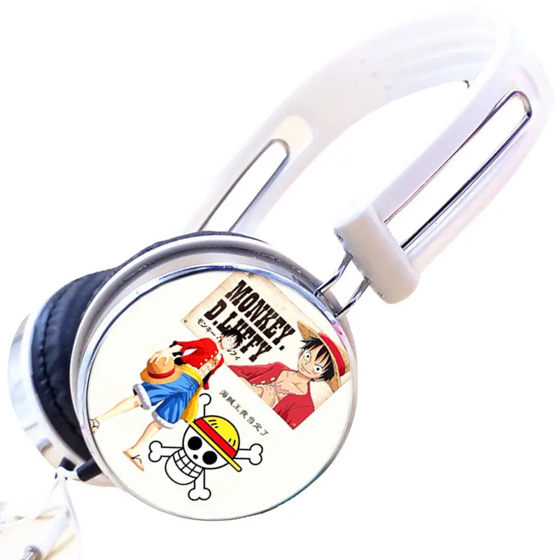Anime One Piece Luffy Chopper Cartoon Headphone Stereo Earphone Gamer Headset Headphones for Iphone Samsung Xiaomi Huawei