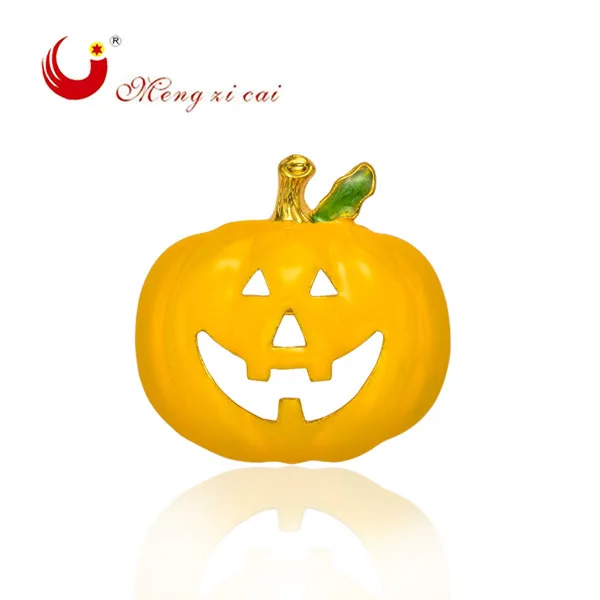 

Fashion jewelry cute enamel brooch for women Four kinds of expression Yellow pumpkin brooch Hollywood gifts for children X1087