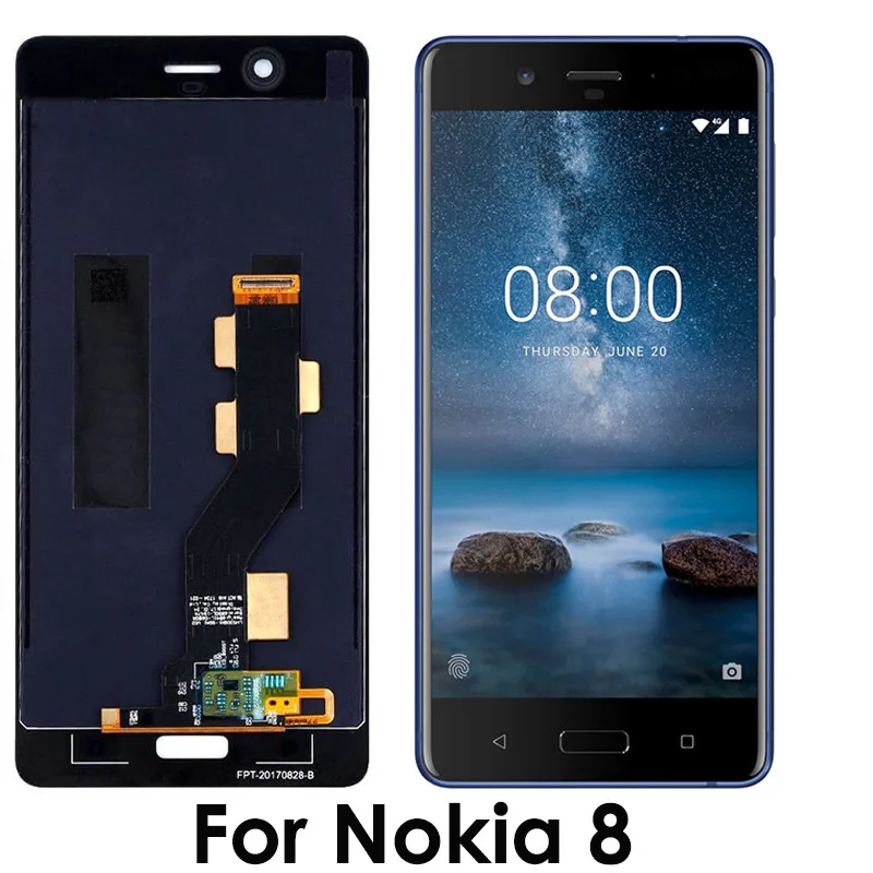 

For Nokia 8 LCD Display Touch Screen Digitizer Assembly For Nokia8 LCD TA-1004 TA-1012 Screen Replacement Parts+Tools kit