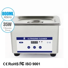 Skymen 800ml Stainless Steel Ultrasonic Cleaner Bath Digital Ultrasound Wave Cleaning Tank