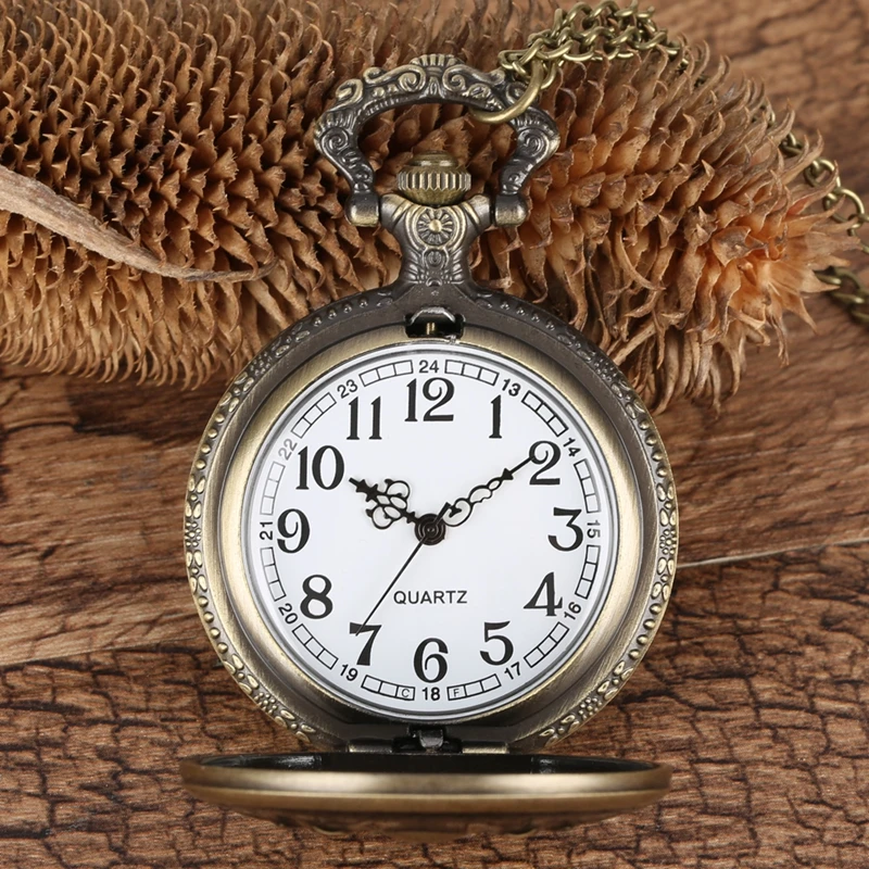 Ретро легенда о Зельде тема кварцевые карманные часы скорпион паук узор кулон бронзовая цепь в стиле ретро часы Креативный Топ подарки