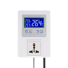 New Digital Intelligent Temperature Controller Pre-wired thermal regulator with Sensor Thermostat Heating Cooling Control Switch double sensor hot water radiant heating systems thermostat with 2 line or 3 line valve control