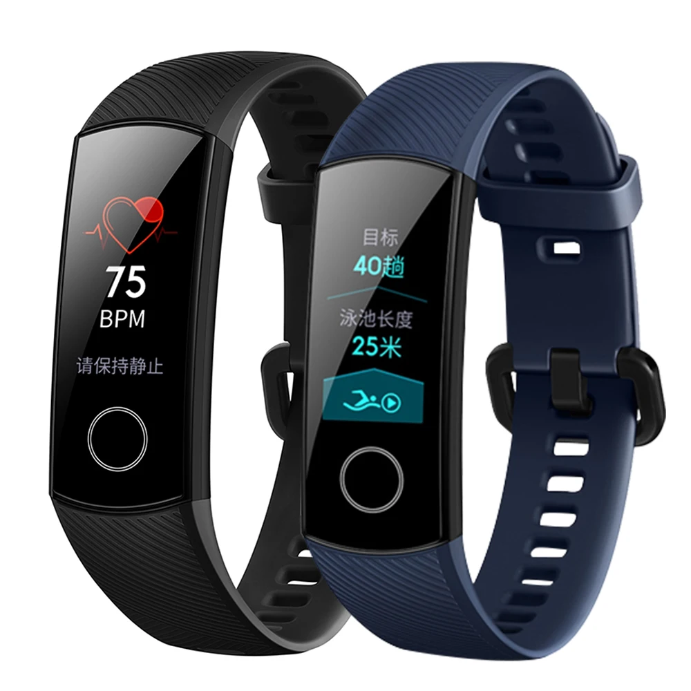 Умный Браслет для huawei Honor Band 4 ремешок Amole силиконовый цветной экран фитнес трекер