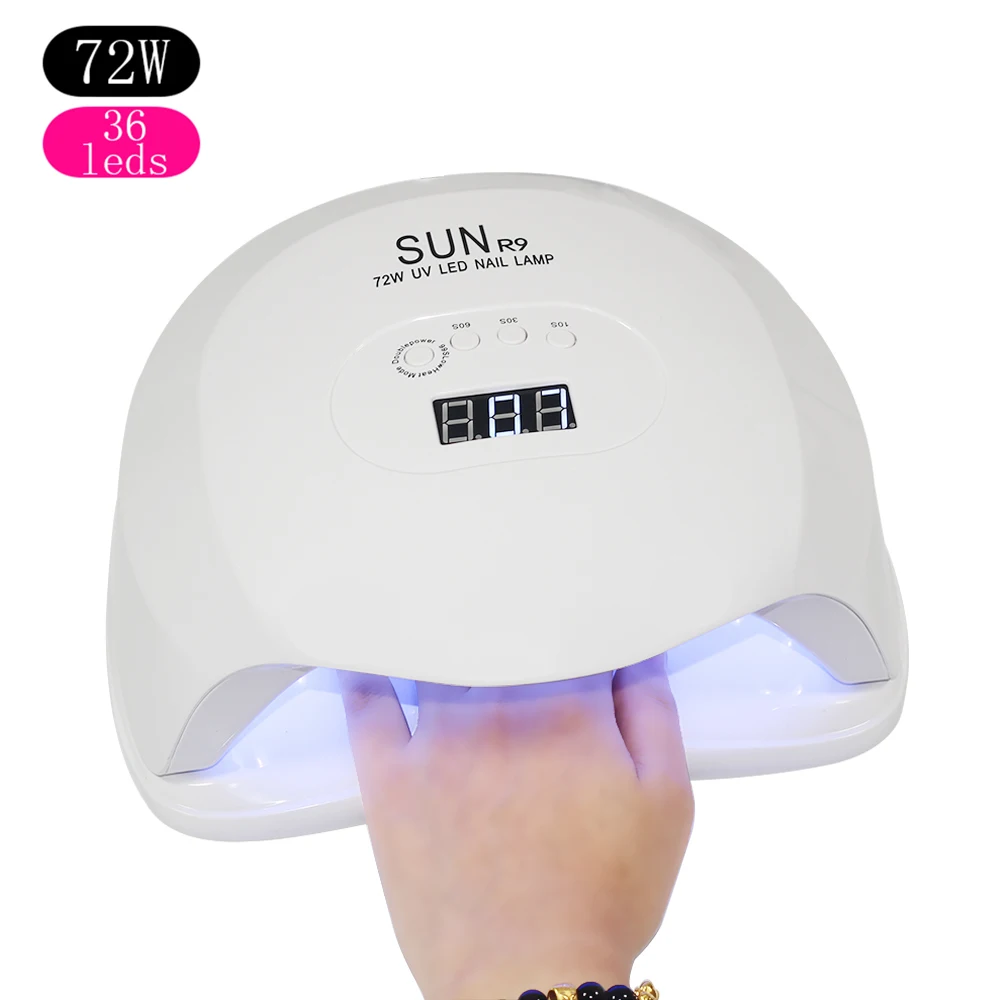 

72W UV LED Lamp Nail Dryer 36PCS LED Nail Lamp For Curing UV Gel Nail Polish With Sensor LCD Display