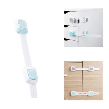 

1 Pc Adjustable Child Safety Locks Cabinets Toilet Lid Drawer Washing Machine Jammer Baby Safety Care
