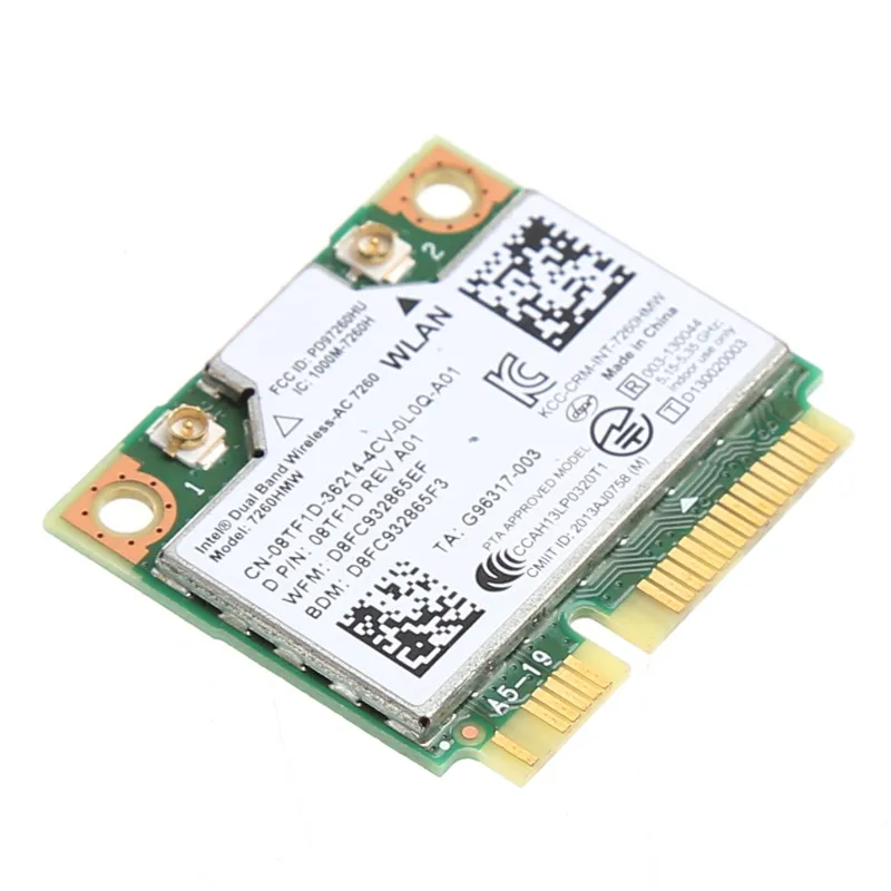 Двухдиапазонная Bluetooth 4,0 Беспроводная мини PCI-E карта для Intel 7260 AC DELL 7260HMW-PC Friend